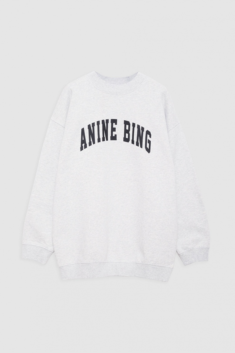 Sweat Anine Bing Tyler Grise Noir Femme | EZM-1010937